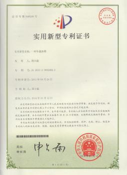 Utility Model Patent Certificate